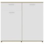 vidaXL Aparador madera de ingeniería blanco roble Sonoma 160x36x75 cm vidaXL Aparador madera de ingeniería blanco roble Sonoma 160x36x75 cm