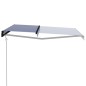 vidaXL Toldo automático retráctil azul y blanco 500x300 cm vidaXL Toldo automático retráctil azul y blanco 500x300 cm