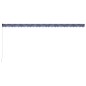 vidaXL Toldo manual retráctil azul y blanco 600x300 cm vidaXL Toldo manual retráctil azul y blanco 600x300 cm