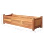 vidaXL Arriates elevados de jardín 2 pzas madera acacia 100x30x25 cm vidaXL Arriates elevados de jardín 2 pzas madera acacia 100x30x25 cm