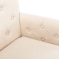 vidaXL Sillas de comedor con reposabrazos 6 unidades de tela beige vidaXL Sillas de comedor con reposabrazos 6 unidades de tela beige