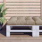 vidaXL Cojín para sofá de palets de tela gris taupé 80x80x12 cm vidaXL Cojín para sofá de palets de tela gris taupé 80x80x12 cm