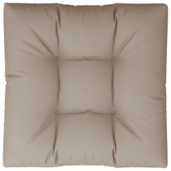 vidaXL Cojín para sofá de palets de tela gris taupé 80x80x12 cm