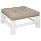vidaXL Cojín para sofá de palets de tela gris taupé 80x80x12 cm vidaXL Cojín para sofá de palets de tela gris taupé 80x80x12 cm