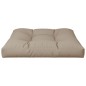 vidaXL Cojín para sofá de palets de tela gris taupé 80x80x12 cm vidaXL Cojín para sofá de palets de tela gris taupé 80x80x12 cm