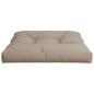 vidaXL Cojín para sofá de palets de tela gris taupé 80x80x12 cm vidaXL Cojín para sofá de palets de tela gris taupé 80x80x12 cm