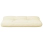 vidaXL Cojín para sofá de palets tela crema 80x40x12 cm vidaXL Cojín para sofá de palets tela crema 80x40x12 cm