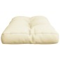 vidaXL Cojín para sofá de palets tela crema 80x40x12 cm vidaXL Cojín para sofá de palets tela crema 80x40x12 cm