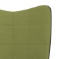 vidaXL Silla mecedora de terciopelo y PVC verde claro vidaXL Silla mecedora de terciopelo y PVC verde claro