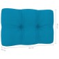 vidaXL Sillas de jardín cojines 2 uds azul madera de pino impregnada vidaXL Sillas de jardín cojines 2 uds azul madera de pino impregnada