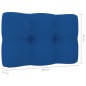 vidaXL Silla de jardín y cojines azul royal madera pino impregnada vidaXL Silla de jardín y cojines azul royal madera pino impregnada