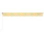 vidaXL Toldo retráctil automático amarillo y blanco 600x350 cm