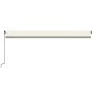 vidaXL Toldo retráctil manual color crema 600x350 cm vidaXL Toldo retráctil manual color crema 600x350 cm