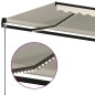 vidaXL Toldo retráctil manual con luz LED color crema 600x350 cm vidaXL Toldo retráctil manual con luz LED color crema 600x350 cm
