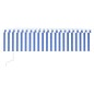 vidaXL Toldo automático persiana LED sensor viento azul blanco 5x3 m vidaXL Toldo automático persiana LED sensor viento azul blanco 5x3 m