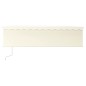 vidaXL Toldo retráctil manual con persiana crema 5x3 m vidaXL Toldo retráctil manual con persiana crema 5x3 m