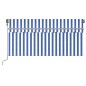 vidaXL Toldo automático persiana LED sensor viento azul blanco 3x2,5m vidaXL Toldo automático persiana LED sensor viento azul blanco 3x2,5m