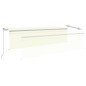 vidaXL Toldo retráctil manual con persiana crema 5x3 m vidaXL Toldo retráctil manual con persiana crema 5x3 m