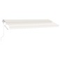 vidaXL Toldo automático con LED y sensor de viento crema 500x300 cm vidaXL Toldo automático con LED y sensor de viento crema 500x300 cm