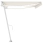 vidaXL Toldo automático con LED y sensor de viento crema 500x300 cm vidaXL Toldo automático con LED y sensor de viento crema 500x300 cm