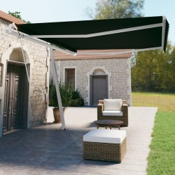 vidaXL Toldo de pie automático gris antracita 450x350 cm