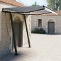 vidaXL Toldo automático con LED sensor de viento azul y blanco 3x2,5 m vidaXL Toldo automático con LED sensor de viento azul y blanco 3x2,5 m