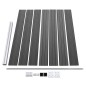 vidaXL Set de paneles de valla WPC negro 699x146 cm vidaXL Set de paneles de valla WPC negro 699x146 cm