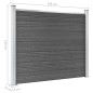 vidaXL Set de paneles de valla WPC negro 699x146 cm vidaXL Set de paneles de valla WPC negro 699x146 cm