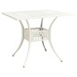 vidaXL Mesa y sillas de bistró 5 piezas aluminio fundido blanco vidaXL Mesa y sillas de bistró 5 piezas aluminio fundido blanco