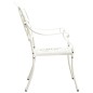 vidaXL Mesa y sillas de bistró 5 piezas aluminio fundido blanco vidaXL Mesa y sillas de bistró 5 piezas aluminio fundido blanco