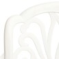 vidaXL Mesa y sillas de bistró 5 piezas aluminio fundido blanco vidaXL Mesa y sillas de bistró 5 piezas aluminio fundido blanco