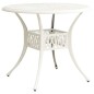 vidaXL Mesa y sillas de bistró 5 piezas aluminio fundido blanco vidaXL Mesa y sillas de bistró 5 piezas aluminio fundido blanco