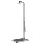 vidaXL Ducha de jardín con base gris 230 cm acero inoxidable vidaXL Ducha de jardín con base gris 230 cm acero inoxidable