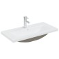 vidaXL Mueble con lavabo madera de ingeniería blanco brillo vidaXL Mueble con lavabo madera de ingeniería blanco brillo