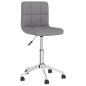 vidaXL Sillas de comedor giratorias 2 unidades tela gris claro vidaXL Sillas de comedor giratorias 2 unidades tela gris claro