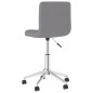 vidaXL Sillas de comedor giratorias 2 unidades tela gris claro vidaXL Sillas de comedor giratorias 2 unidades tela gris claro