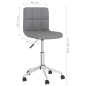 vidaXL Sillas de comedor giratorias 2 unidades tela gris claro vidaXL Sillas de comedor giratorias 2 unidades tela gris claro