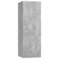 vidaXL Set muebles de salón TV 4 pzas madera ingeniería gris hormigón vidaXL Set muebles de salón TV 4 pzas madera ingeniería gris hormigón