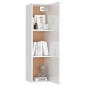 vidaXL Set de muebles de salón 4 pzas madera ingeniería blanco brillo vidaXL Set de muebles de salón 4 pzas madera ingeniería blanco brillo