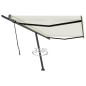 vidaXL Toldo de pie retráctil manual crema 500x350 cm