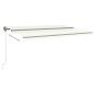 vidaXL Toldo de pie retráctil manual crema 500x350 cm