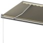 vidaXL Toldo de pie retráctil manual crema 500x350 cm