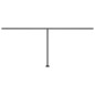 vidaXL Toldo de pie retráctil manual crema 500x350 cm