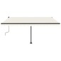 vidaXL Toldo de pie manual retráctil crema 400x350 cm vidaXL Toldo de pie manual retráctil crema 400x350 cm