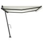 vidaXL Toldo de pie manual retráctil crema 400x350 cm vidaXL Toldo de pie manual retráctil crema 400x350 cm