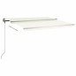 vidaXL Toldo de pie manual retráctil crema 400x350 cm vidaXL Toldo de pie manual retráctil crema 400x350 cm