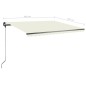 vidaXL Toldo de pie manual retráctil crema 400x350 cm vidaXL Toldo de pie manual retráctil crema 400x350 cm