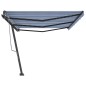vidaXL Toldo de pie retráctil manual azul y blanco 600x350 cm vidaXL Toldo de pie retráctil manual azul y blanco 600x350 cm