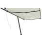 vidaXL Toldo de pie automático crema 500x300 cm vidaXL Toldo de pie automático crema 500x300 cm