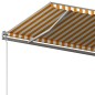 vidaXL Toldo de pie retráctil manual amarillo y blanco 600x300 cm